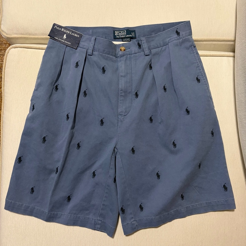Polo by Ralph Lauren Men's 33 Blue Tyler Shorts
